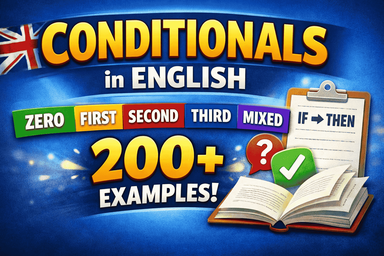 Conditionals in English Zero · First · Second · Third · Mixed — 200+ Examples