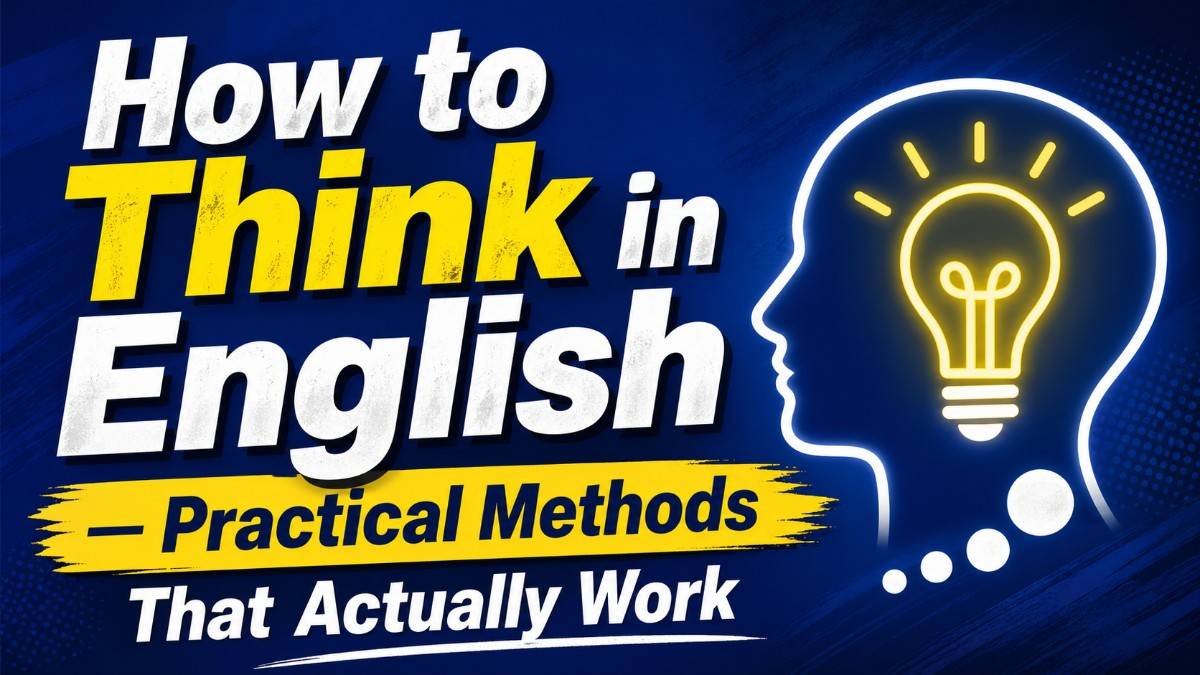 How to Think in English — Practical Methods